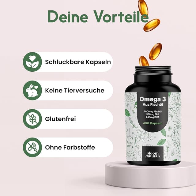 Thumbnail 3 de Omega 3 Kapseln Hochdosiert 400 Kapseln