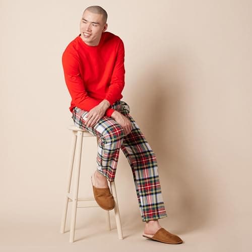 Detalle 1 de Amazon Essentials Conjunto pijama franela hombre, talla S