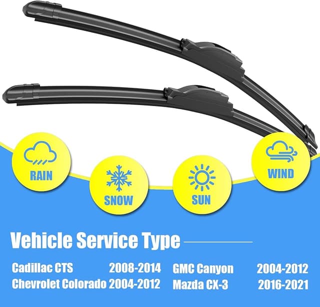 Detalle 2 de Gavimnal 22" + 19" silicone wiper blades set