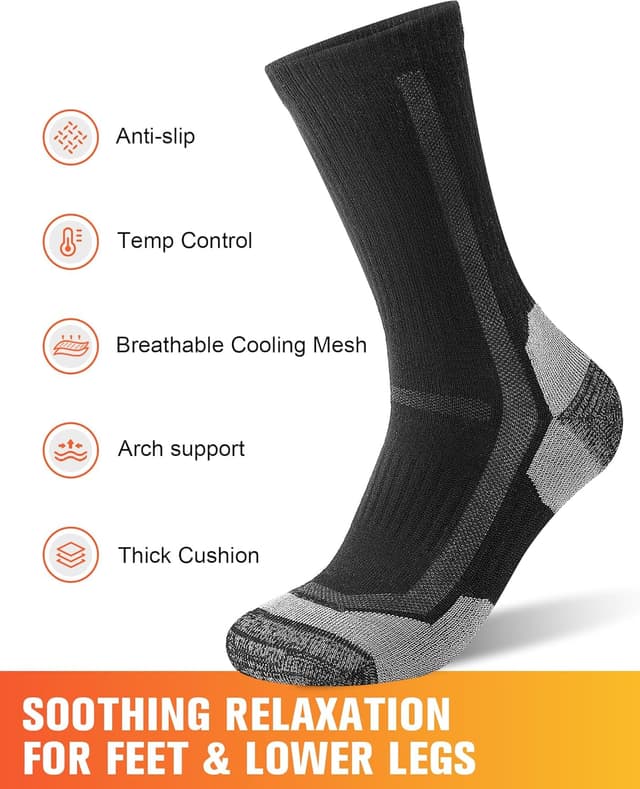 Detalle 2 de SockWaddles Merino Wool Hiking Socks 3 Pairs