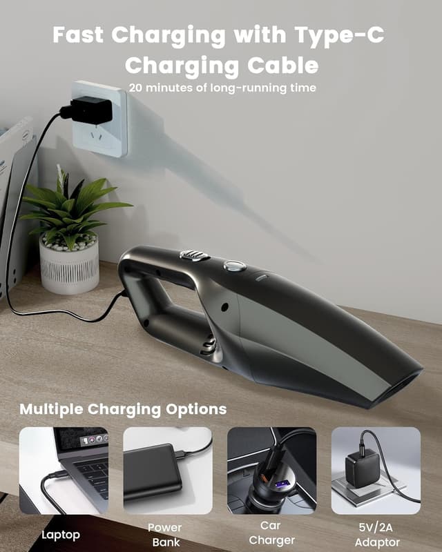 Thumbnail 5 de SERVOMASTER Handheld Vacuum Cleaner with HEPA filter 🧹