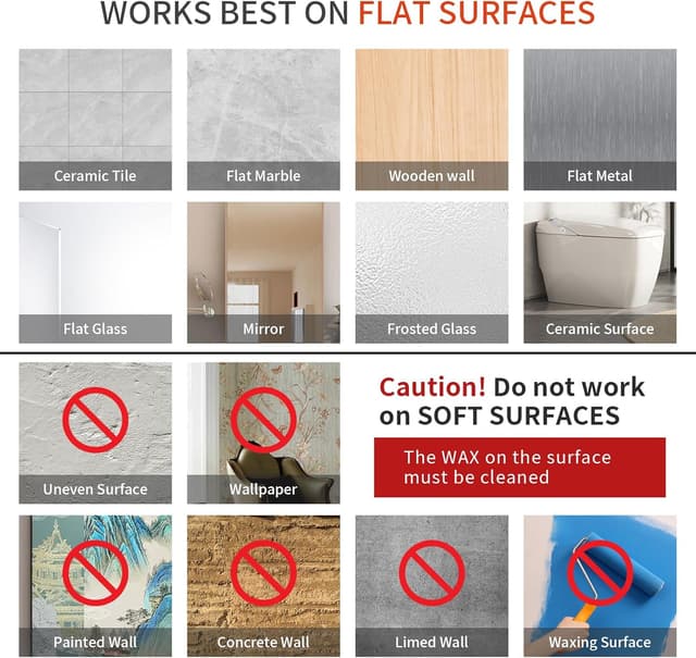 Detalle de Paoli Heavy Duty Adhesive Hooks (Black, 4-Pack) — Self-Adhesive Wall Hooks for Home, Schools, and Offices