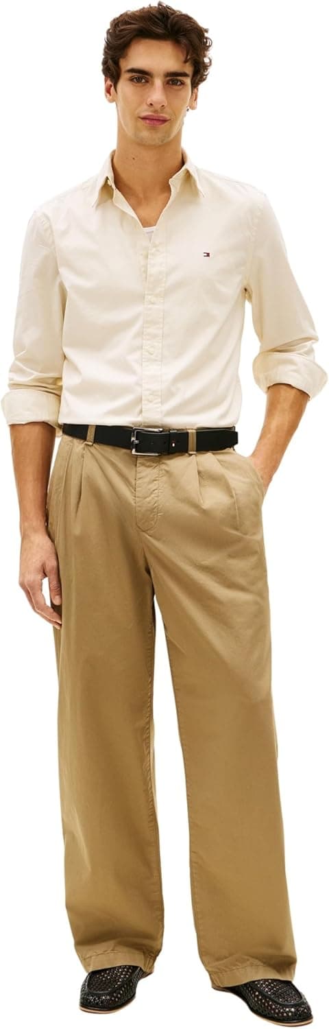 Detalle 2 de Tommy Hilfiger Herren Hemd „Flex Poplin Solid“ Regular Fit