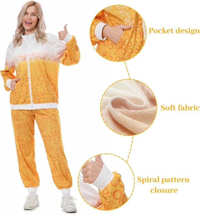 Thumbnail 3 de KUKIKUKI Bier Trainingsanzug Retro 80er