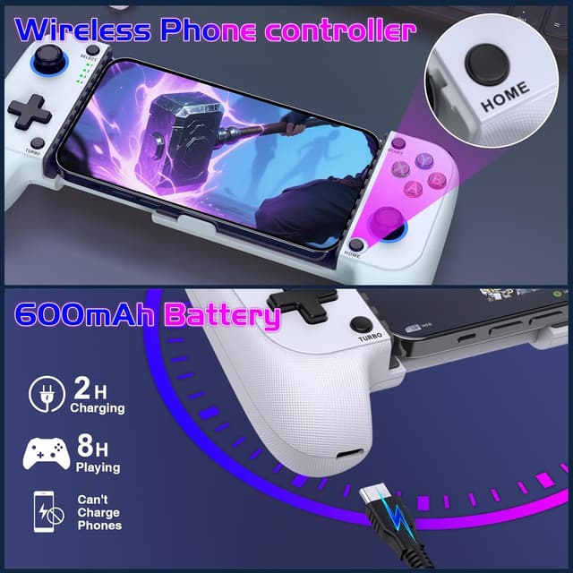 Thumbnail 4 de Mobile Game Controllers for iPhone 600mAh