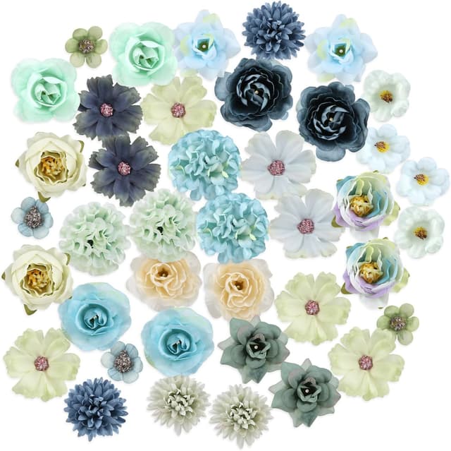 Imagen de zhufubao 40 Stück Kunstblumen 2,5–5 cm en OfertitasTOP
