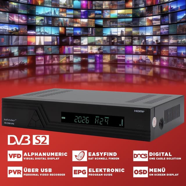 Thumbnail 3 de Zehnder HX 2300 VFD Sat Receiver Full HD