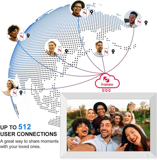 Detalle de GGUA 10.1 inch WiFi digital photo frame