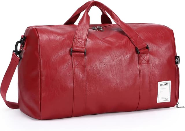 Imagen de Leather Travel Duffel 29x47x26cm Carry On Bag en OfertitasTOP