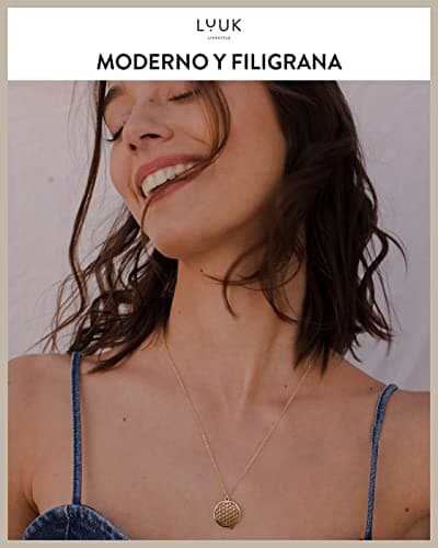 Detalle de LUUK LIFESTYLE collar flor de la vida 50 cm