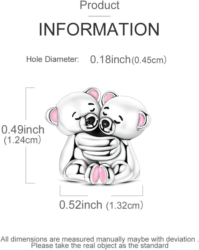 Thumbnail 1 de HUIPOJUE 925 Sterling Silver Bead Charms 925