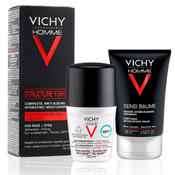 Imagen de Vichy Homme Structure Force Antiedad + Aftershave y Desodorante en OfertitasTOP