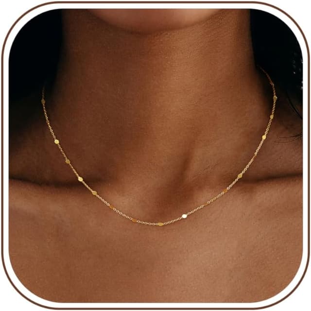 Detalle de JeweBella Kette Gold 18K Choker đ