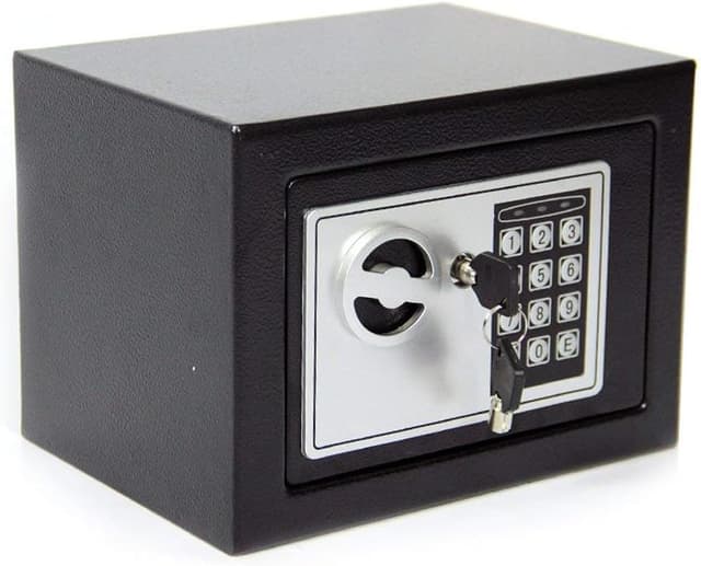 Detalle de 6,6L Tresor Tresor Für Zuhause – elektronischer Safes mit 2 Schlüsseln, feuerfest & wasserdicht