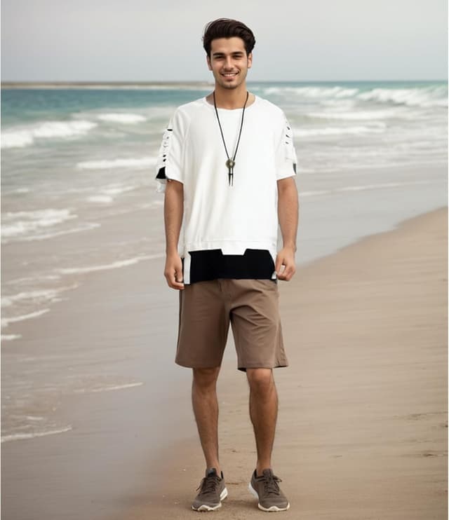 Detalle de Covisoty Herren T-Shirt Basic Baumwolle