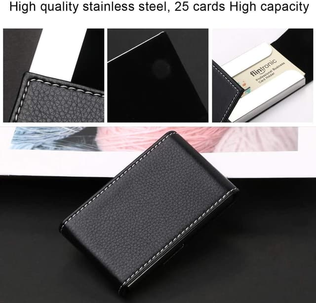 Thumbnail 3 de flintronic Porta Carte Credito Nero 9×6×1,5 cm