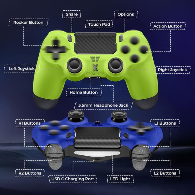 Detalle 2 de Glitfix P4 wireless controller for gaming