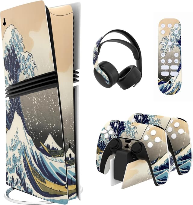 Detalle de playvital Full Set Skin Stickers for PS5 Pro console