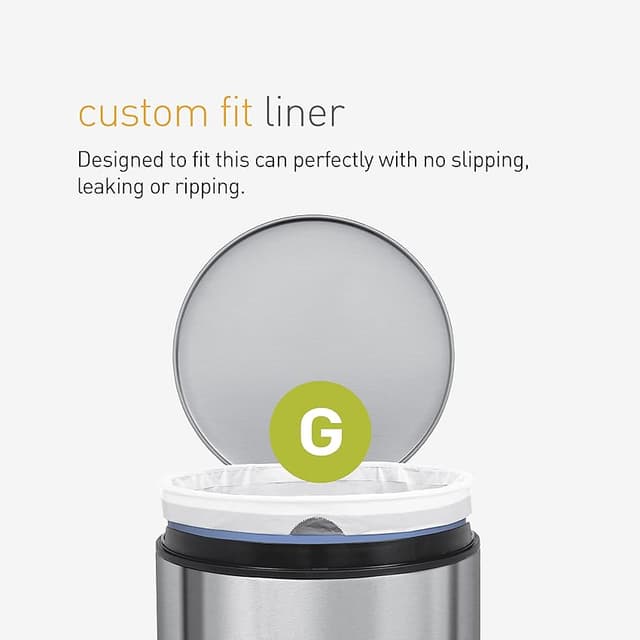 Thumbnail 3 de simplehuman 3 x 20 bolsas a medida H transparentes (60)