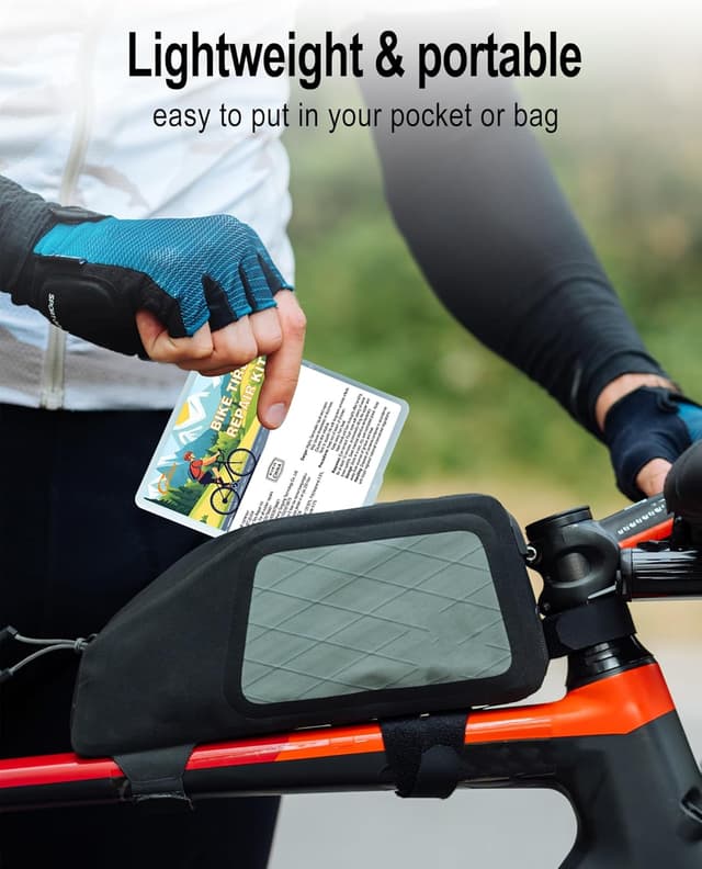 Detalle 2 de cycletour Puncture Repair Kit for Bike Tyres with High Strength Tyre Levers