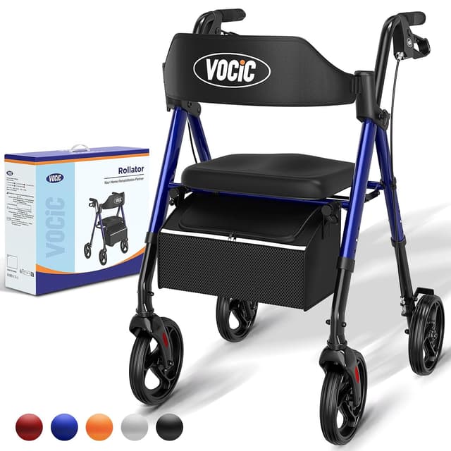 Detalle de VOCIC Rollator faltbar mit Sitz 8,8 kg