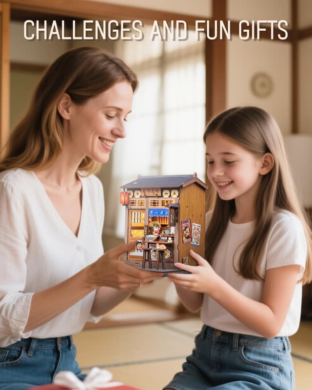 Detalle 2 de Cutefun Book Nook Japan – kit DIY con luci LED touch per decorare librerie in miniatura