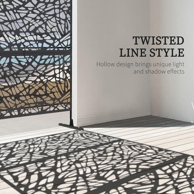 Detalle de Outsunny privacy screen divider 6.5ft