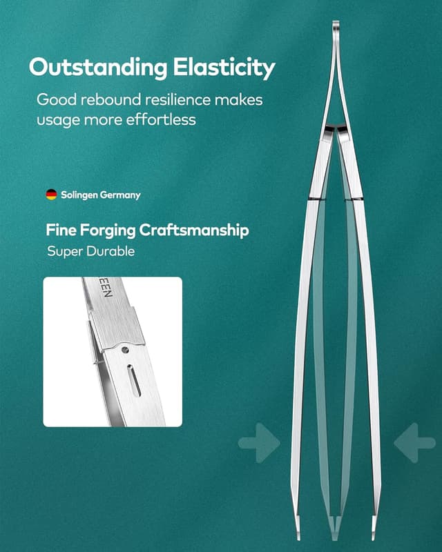 Thumbnail 4 de MR.GREEN Tweezers Precision slanted stainless steel tweezers ✂