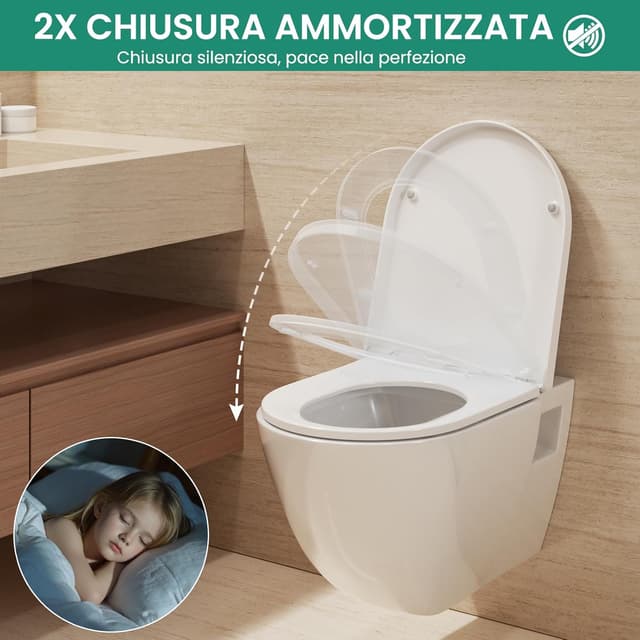 Detalle de ANYCEE Copriwater con abbassamento automatico