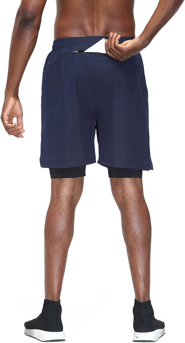 Detalle 2 de Herren 2-in-1 Shorts Fitness von HMIYA