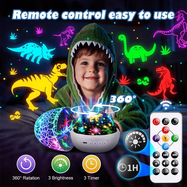 Thumbnail 4 de COOLNIGHT Dinosaur Night Light Projector 31 Colours