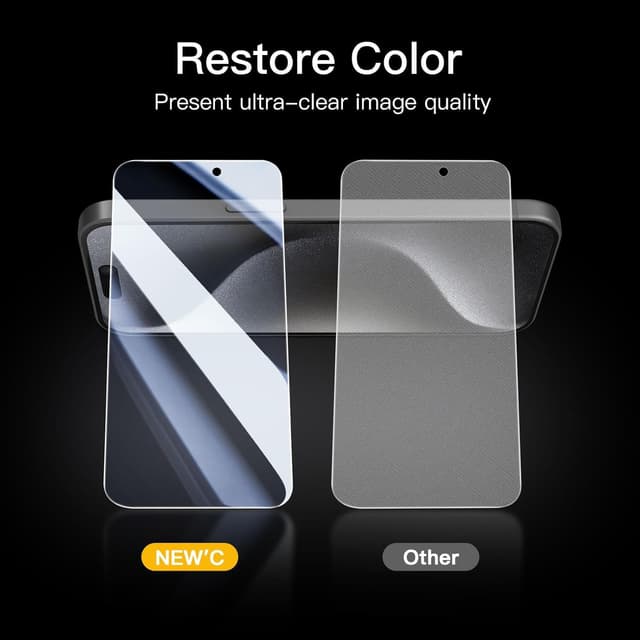 Thumbnail 6 de NEW'C iPhone 15 Pro Verre trempé 6,1"