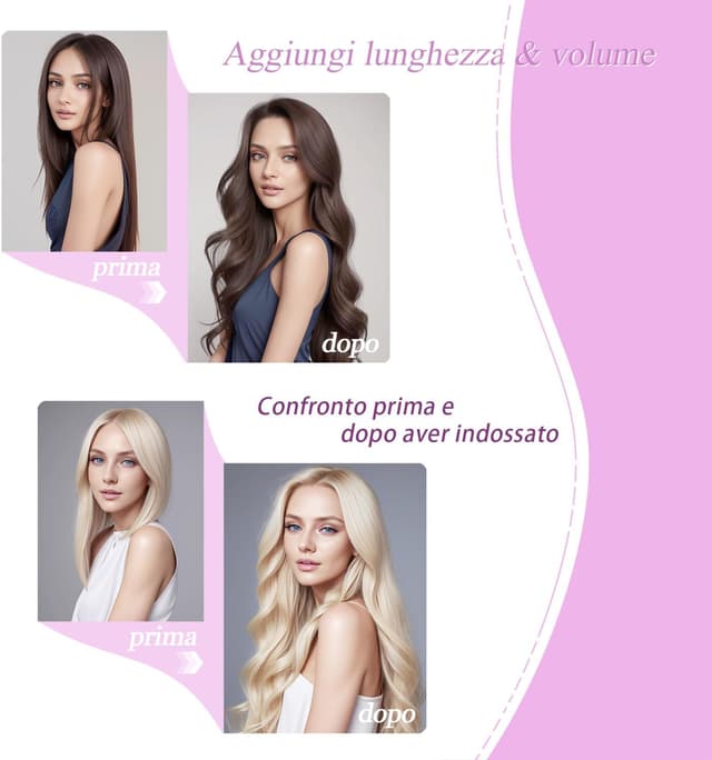 Detalle de LieblichWelle Extension capelli veri tape-in biadesivo marrone medio 50 cm (20 pz)