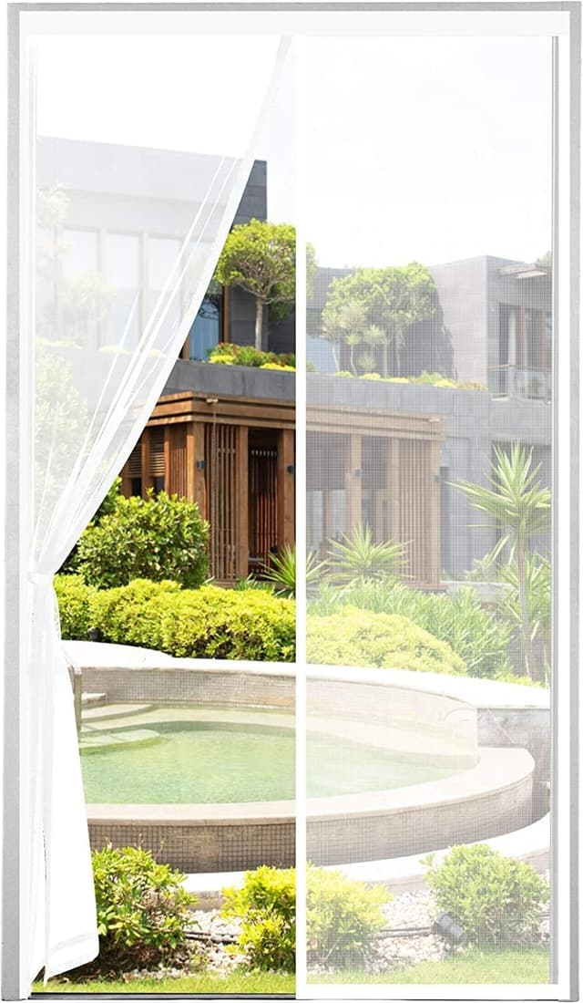 Thumbnail 6 de Cinkee Magnet-Fliegengitter Balkontür 100×230 cm (ohne Bohren, Klettverschluss), schwarz