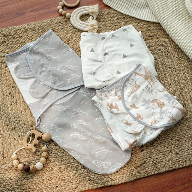 Thumbnail 6 de Bio-Baumwolle Baby Wickelsack 3er Pack