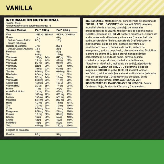 Thumbnail 6 de Optimum Nutrition Serious Mass 5.45 kg