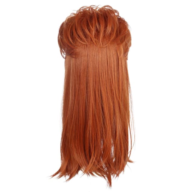 Thumbnail 4 de Yuehong Lange Orange Mullet Perücke 70er80er Jahre Disco Rock