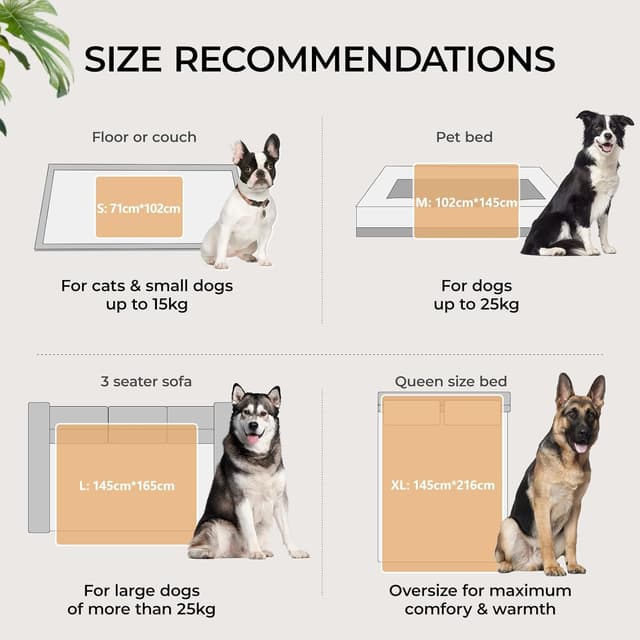 Detalle de luciphia wasserdichte Hundedecke Lichtgrau S (71 × 102 cm) – reversible Decke mit Innen-Schutz