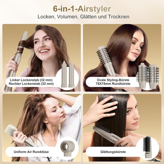 Detalle 2 de 7MAGIC 6 in 1 Airstyler – Beach Wave Styler