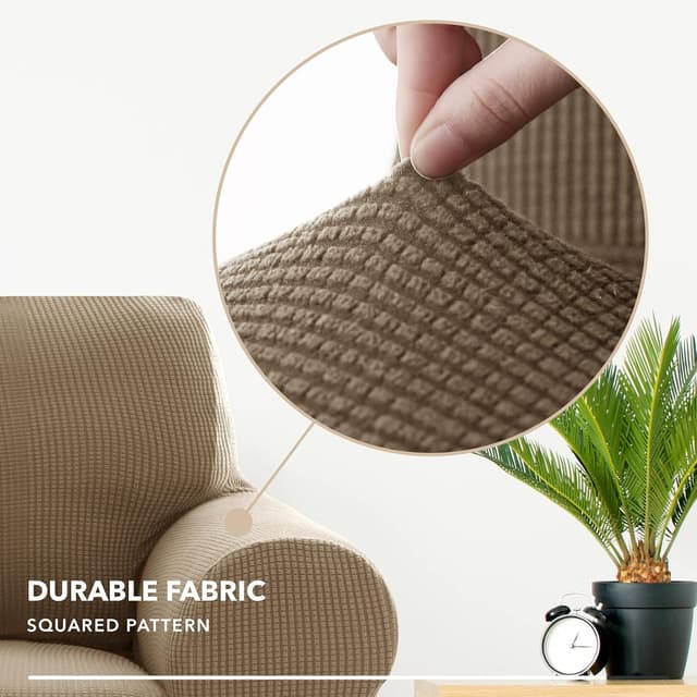 Thumbnail 4 de Deconovo Copridivano 2 Posti Marrone 145-180 cm