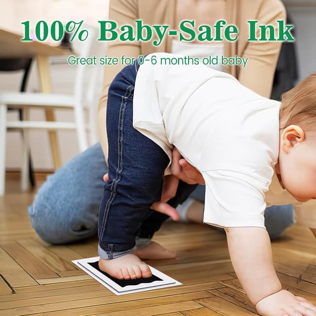 Detalle de Nabance Baby Footprint & Handprint Kit 0–6 months 🖼