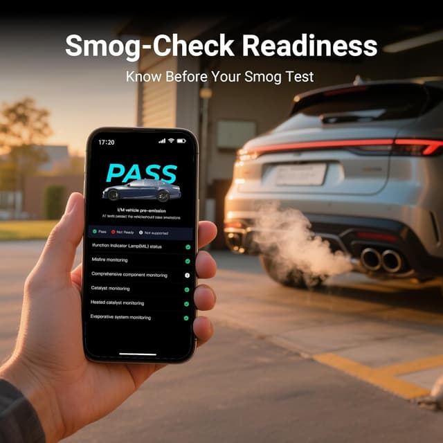 Detalle de GOOLOO DEEPSCAN DS100 OBD2 Bluetooth scanner for full-system diagnostics with AutoVIN, resets and HUD display
