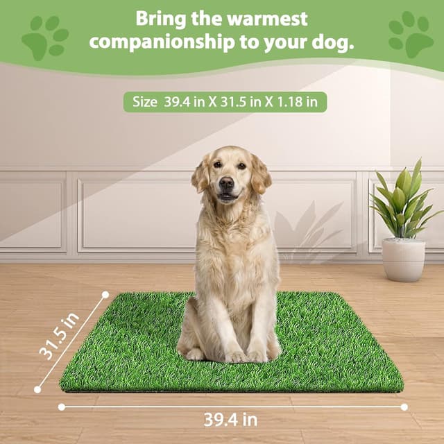Thumbnail 1 de SSRIVER 80x100cm Dog Grass Mat