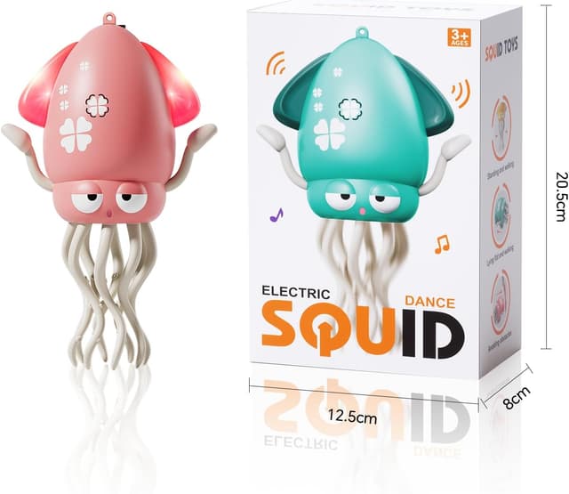 Detalle 2 de KJIXYUNG Tanzender Oktopus mit LED und Musik