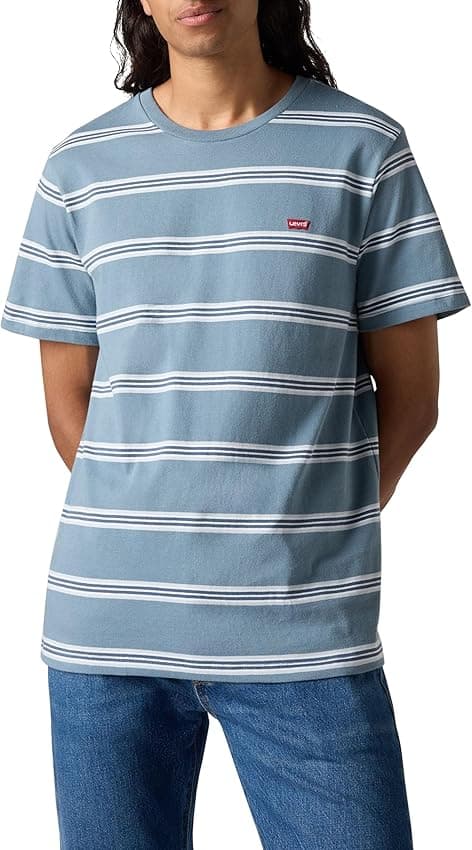 Detalle 2 de Levi's SS Original Housemark tee camiseta XS Rowan Stripe Steam B