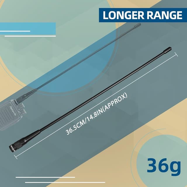Thumbnail 4 de Retevis RHD771 Dual‑band SMA‑M antenna 1 pc