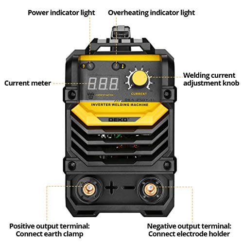 Thumbnail 3 de DEKO Soldadora MMA 220V 250A con Electrodo y Accesorios ⚒
