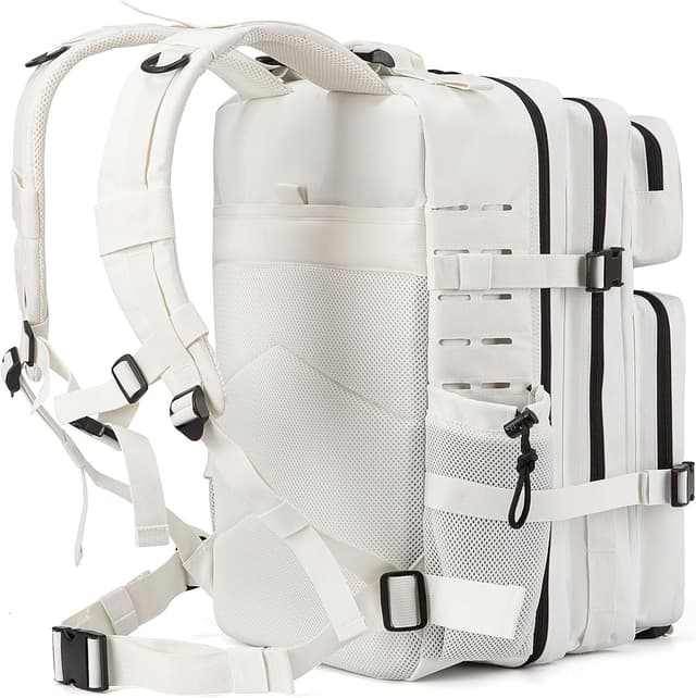 Detalle de QT&QY sac à dos tactique 25L/45L grand volume MOLLE avec compartiments et porte-bouteille