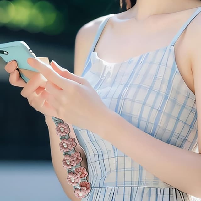 Detalle de CHUQING Makramee Schlüsselanhänger 18 cm