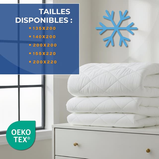 Thumbnail 1 de Amazinggirl Couette 200x140 blanche microfibre